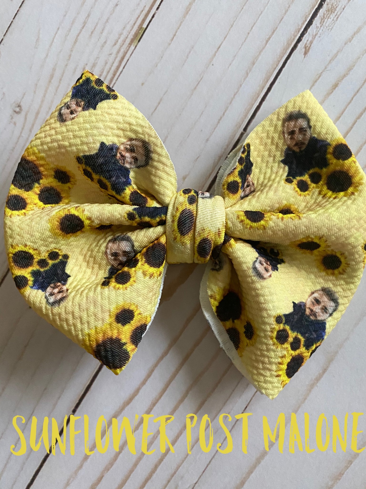 Sunflower Post Malone Bow