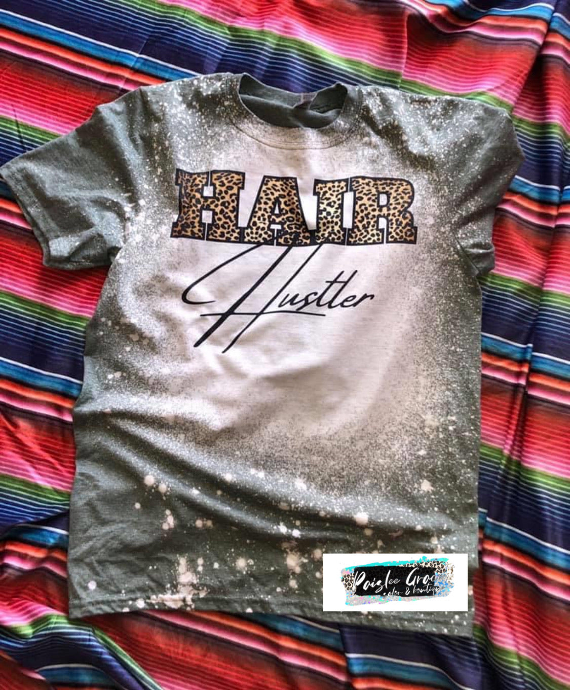 Hair Hustler Bleached Tee