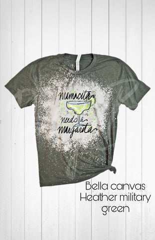 Mamacita Needs A Margarita Bleached Tee