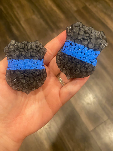 Thin Blue Line Badge Vent Clips