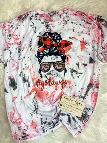 Messy Bun Dawgs Splatter Tee