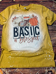 Basic & Blessed Bleached Tee