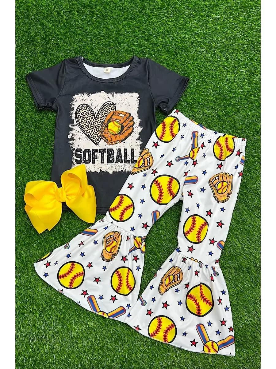 Softball Bell Bottom Outfit