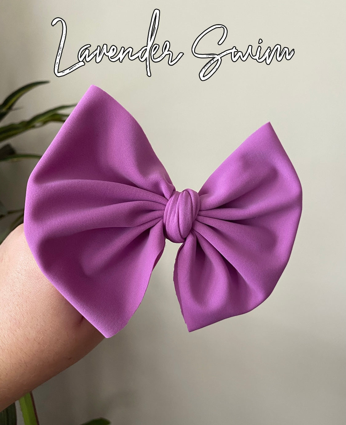 Lavender Swim Bow