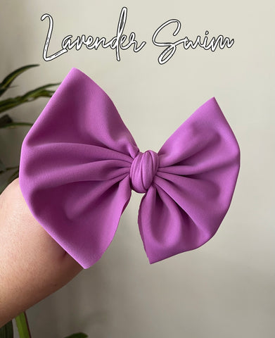 Lavender Swim Bow