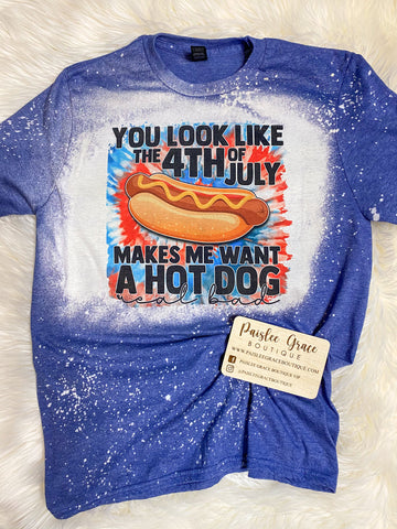 Makes Me Want a Hotdog Bleached Tee