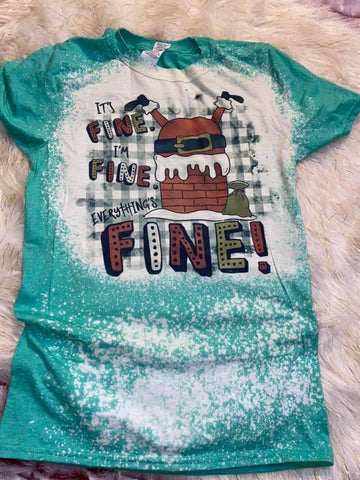 Everythings Fine Bleached Tee