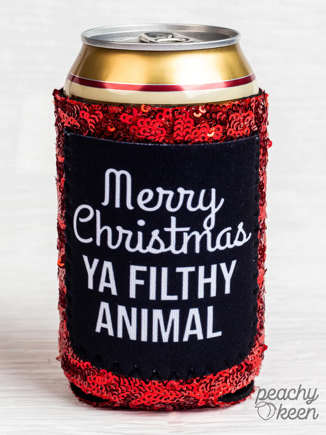 Merry Christmas Ya Filthy Animal Koozie