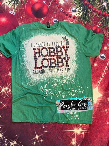 Christmas Hobby Lobby Bleached Tee