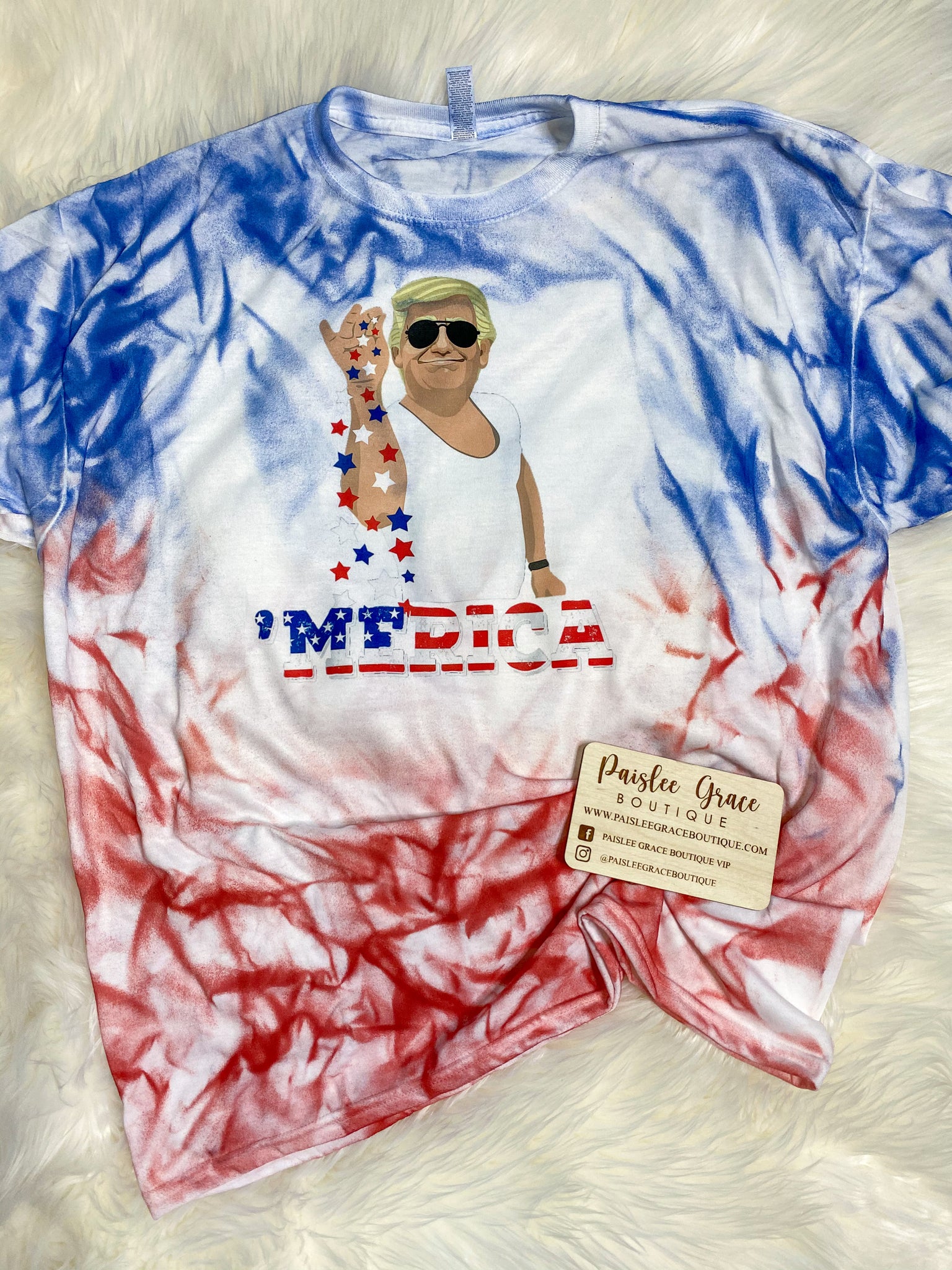 Trump Merica Tie Dye Tee