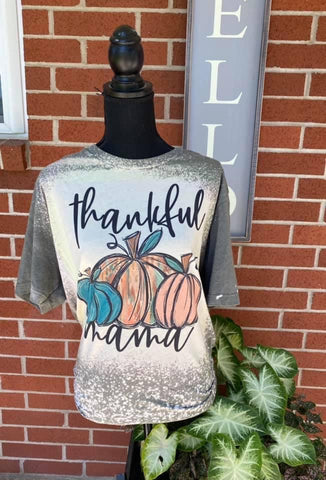 Thankful Mama Bleached Tee