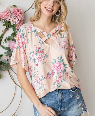 Floral Blush Top