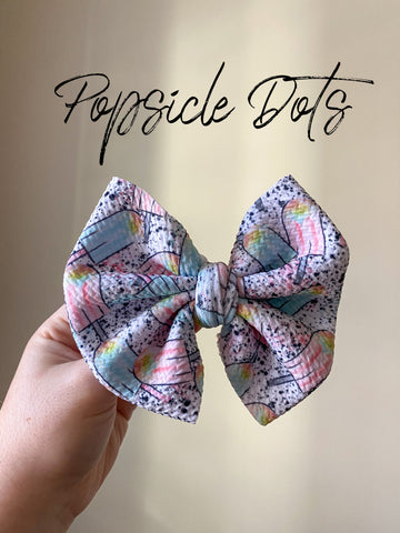 Popsicle Dots Bow